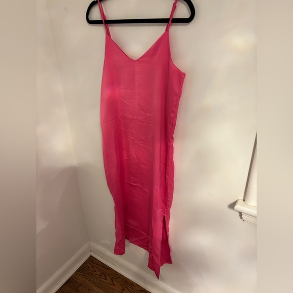 JJXX Pink Satin Cleo  Dress NWT - Picture 11 of 12